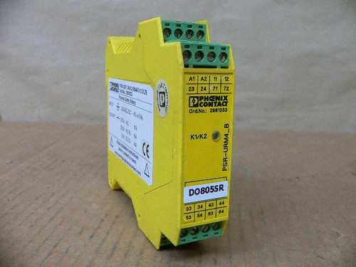 PHOENIX CONTACT PSR-SCP-24UC/URM4/5X1/2X2/B SAFETY RELAY ORDER NO. 2981033 PHOENIX CONTACT PSR-SCP-24UC/URM4/5X1/2X2/B SAFETY RELAY ORDER NO. 2981033