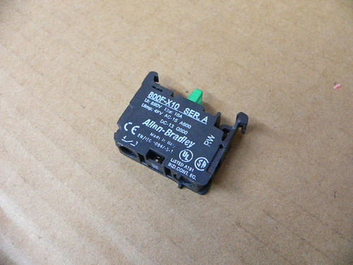 ALLEN BRADLEY 800F-X10 PUSH BUTTON CONTACT BLOCK