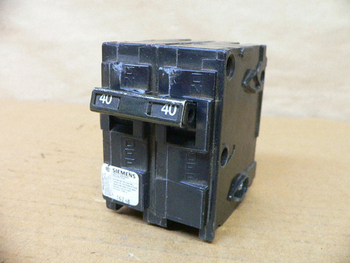 Siemens Q240 40A 2-Pole Circuit Breaker Siemens Q240 40A 2-Pole Circuit Breaker