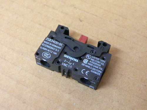 Siemens 3SB3400-0C Contact Block Siemens 3SB3400-0C Contact Block