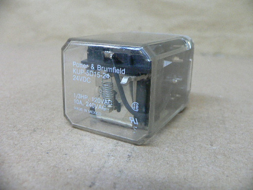 POTTER & BRUMFIELD KUP-5D15-24 RELAY 24VDC POTTER & BRUMFIELD KUP-5D15-24 RELAY 24VDC