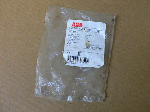 ABB MCBH-01 1SFA611605R1110 CONTACT BLOCK 1NC 10AMP 690V W/HOLDER