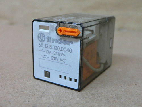 FINDER 60.13.8.120.0040 RELAY 120VAC FINDER 60.13.8.120.0040 RELAY 120VAC