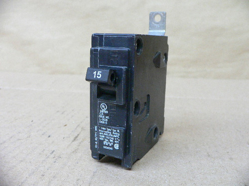 Siemens Circuit Breaker, BL115, 1 Pole, 15 Amp, Used Siemens Circuit Breaker, BL115, 1 Pole, 15 Amp, Used
