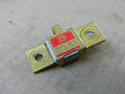Square D B0.81 Heater Coil Element Overload Relay 0.63 - 0.69 Amp