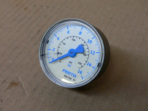 FESTO 356 759 T7 PSI PRESSURE GAUGE FESTO 356 759 T7 PSI PRESSURE GAUGE