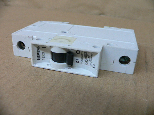 Siemens 5SX21 C1 Circuit Breaker 1-Pole 230/400V Siemens 5SX21 C1 Circuit Breaker 1-Pole 230/400V