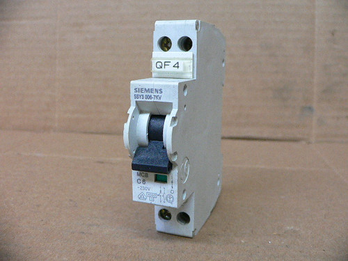 SIEMENS MCB C6, 5SY3 006-7KV CIRCUIT BREAKER SIEMENS MCB C6, 5SY3 006-7KV CIRCUIT BREAKER