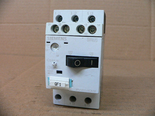 Siemens 3RV1011-1CA10 1.8-2.5 Amp Circuit Breaker