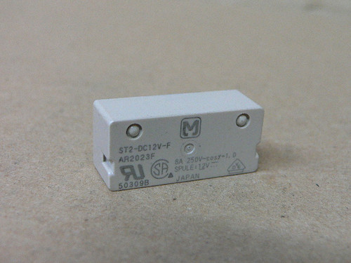 MATSUSHITA ELECTRIC PANASONIC  ST2DC12VF ST2-DC12V-F RELAY     380V 8 AMP TAN MATSUSHITA ELECTRIC PANASONIC  ST2DC12VF ST2-DC12V-F RELAY     380V 8 AMP TAN