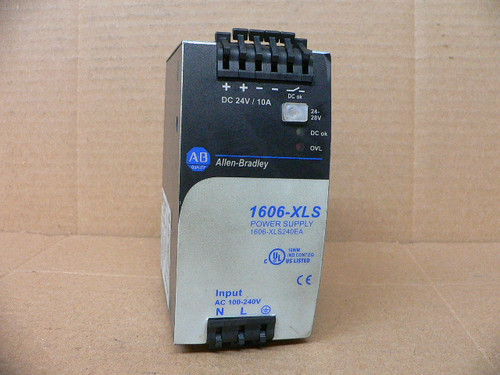 Allen-Bradley 1606-XLS240EA DC Power Supply Ser A 240W 100-240VAC 24-48VDC 10-9A Allen-Bradley 1606-XLS240EA DC Power Supply Ser A 240W 100-240VAC 24-48VDC 10-9A