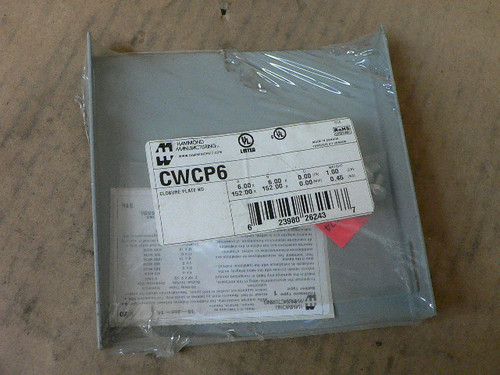 HAMMOND MANUFACTURING CWCP6 (PRICE/EA) CLOSURE PLATE HAMMOND MANUFACTURING CWCP6 (PRICE/EA) CLOSURE PLATE