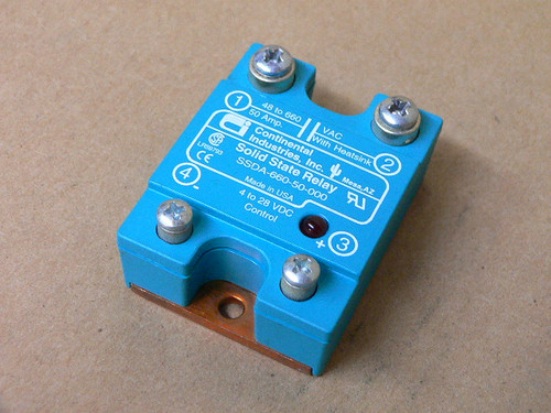 Continental Indiustries SSDA-660-50-000 SSDA66050000 Solid State Relay 4-28VDC Continental Indiustries SSDA-660-50-000 SSDA66050000 Solid State Relay 4-28VDC
