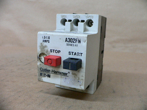 CUTLER HAMMER A302FN MOTOR STARTER 1-1.6A 600V CUTLER HAMMER A302FN MOTOR STARTER 1-1.6A 600V