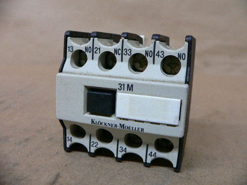 Moeller 31 DIL M 3 NO 1 NC Auxiliary Contact Block 31DILM