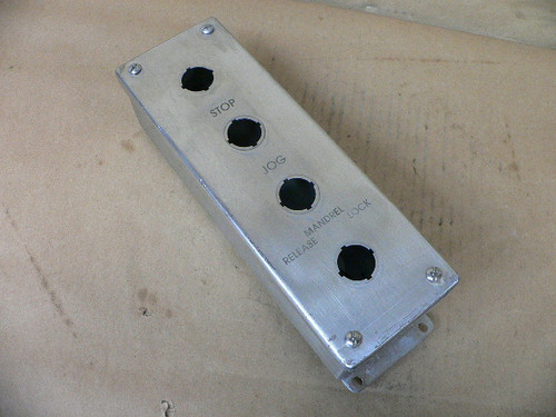 Hoffman E4PBGSS Industrial Control Panel Enclosure, 4 Push Button Hoffman E4PBGSS Industrial Control Panel Enclosure, 4 Push Button