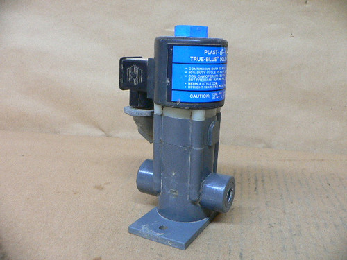 Plast-O-Matic EASYM2V8W20 Solenoid Valve 120 VAC 60 Hz 20 Watts 1/4 NPT