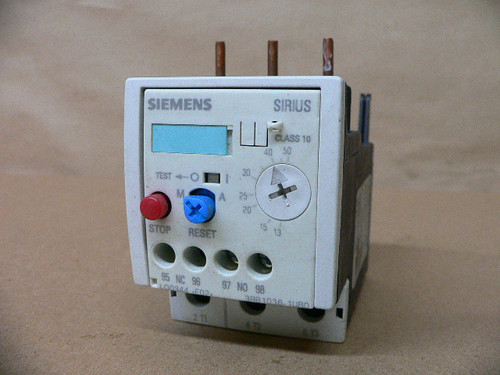 SIEMENS 3RB1036-1UB0 OVERLOAD RELAY 13-50A CLASS 10