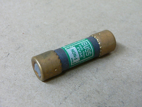 EATON BUSSMANN NON-5 5A Fast Acting Melamine Class K5 Fuse 250VAC/125VDC EATON BUSSMANN NON-5 5A Fast Acting Melamine Class K5 Fuse 250VAC/125VDC