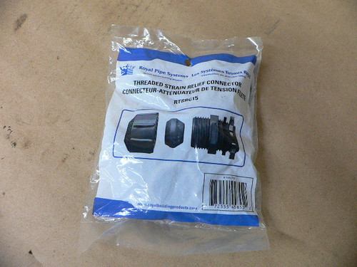 ROYAL PIPE SYSTEMS RTSRC15 THREADED STRAIN RELIEF CONNECTOR ROYAL PIPE SYSTEMS RTSRC15 THREADED STRAIN RELIEF CONNECTOR