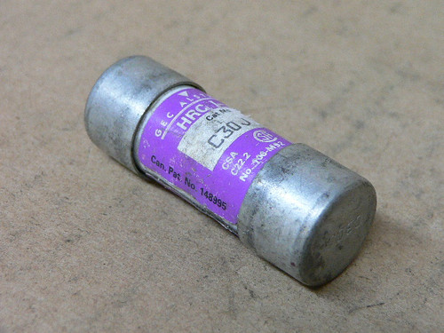 GEC C30J Fuses HRC I-J 30A 600V IR 200kA 60Hz