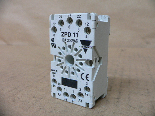 CARLO GAVAZZI ZPD11 Relay Socket 10A 300VAC CARLO GAVAZZI ZPD11 Relay Socket 10A 300VAC
