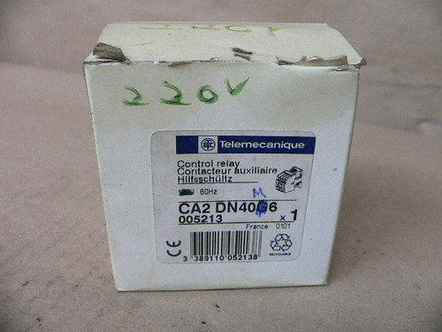 TELEMECANIQUE CA2-DN40M6 CA2DN40M6 RELAY 10AMP 4POLE 600VAC TELEMECANIQUE CA2-DN40M6 CA2DN40M6 RELAY 10AMP 4POLE 600VAC