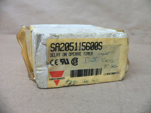CARLO GAVAZZI SA205115600S DELAY ON OPERATE TIMER CARLO GAVAZZI SA205115600S DELAY ON OPERATE TIMER