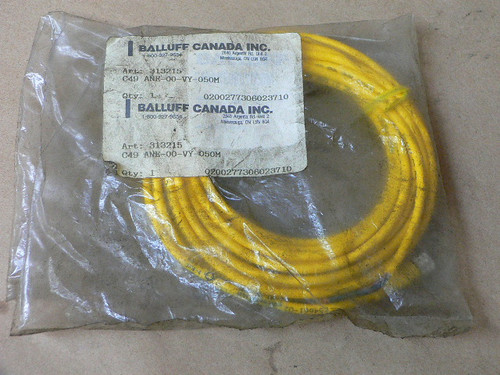 BALLUFF C49-ANE-00-VY-050M CABLE 4PIN 3WIRE STRAIGHT CONNECTOR FEMALE 5M CABLE BALLUFF C49-ANE-00-VY-050M CABLE 4PIN 3WIRE STRAIGHT CONNECTOR FEMALE 5M CABLE