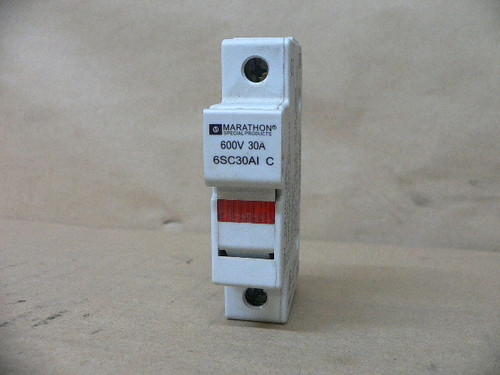 MARATHON,6SC30A-I,FUSE HOLDER,30A,600VAC, CC TYPE FUSES ,3 POLE,SOLD INDIVIDUAL