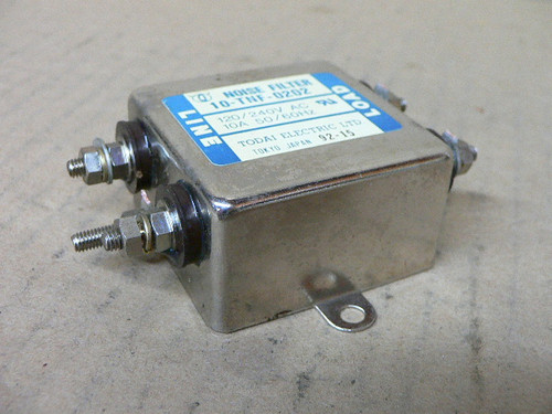 TODAI ELECTRIC NOISE FILTER 10-TNF-0202 10TNF0202 120-240 VAC 10 AMP A 10A