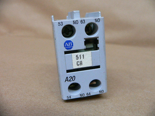 Allen-Bradley Front Mount Auxiliary Contacts 100-FA20 Allen-Bradley Front Mount Auxiliary Contacts 100-FA20