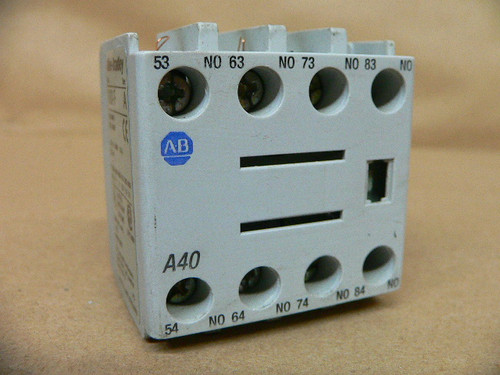 Allen-Bradley 100-FA40 Auxiliary Contact 10A 600VAC