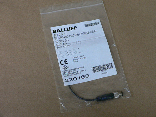 Balluff BES-R04KC-PSC15B-EP00,13-GS49125659/BES01YA Proximity Sensor