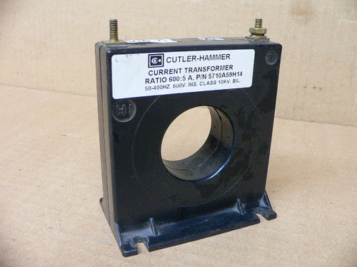 CUTLER-HAMMER 5SFT-601 CURRENT TRANSFORMER RATIO 600:5 CUTLER-HAMMER 5SFT-601 CURRENT TRANSFORMER RATIO 600:5