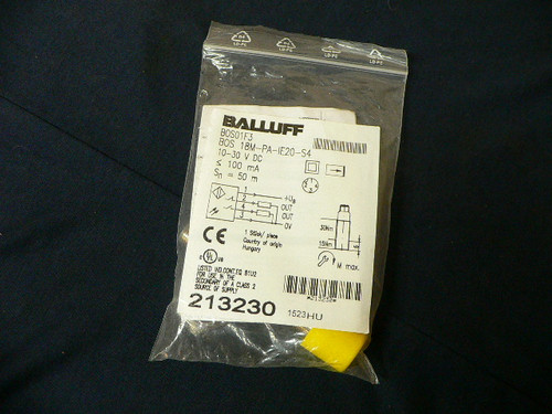 BALLUFF BOS01F3 BOS 18M-PA-IE20-S4 BOS 18 mpaie 20S4 Light Curtain-Distressed BALLUFF BOS01F3 BOS 18M-PA-IE20-S4 BOS 18 mpaie 20S4 Light Curtain-Distressed