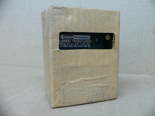 CROMPTON INSTRUMENTS CURRENT TRANSFORMER RATIO 50:5 , 5 SFT-500