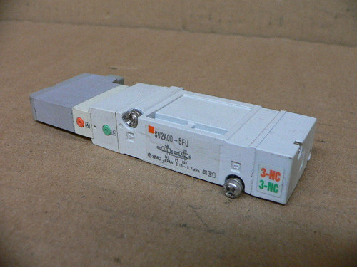 SMC SY3120-5LZ-C6 Solenoid Valve, 2-Position 5-Way, Pressure: 0.15-0.7MPa, 24VDC