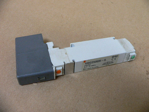 SMC VQC2500N-5 PNEUMATIC DBL SOLENOID VALVE, 5-PORT, 24VDC