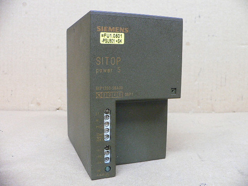SIEMENS SITOP POWER 5 POWER SUPPLY 6EP1 333-2BA00 SIEMENS SITOP POWER 5 POWER SUPPLY 6EP1 333-2BA00