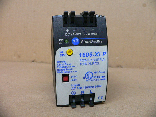Allen Bradley 1606-XLP72E Industrial Power Supply Module Ser. A 120/240V/24-28V