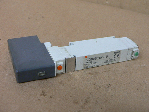 SMC VQC2501N-5 PNEUMATIC SOLENOID SPOOL VALVE, 5-PORT, 24VDC, 0.1-0.7MPa