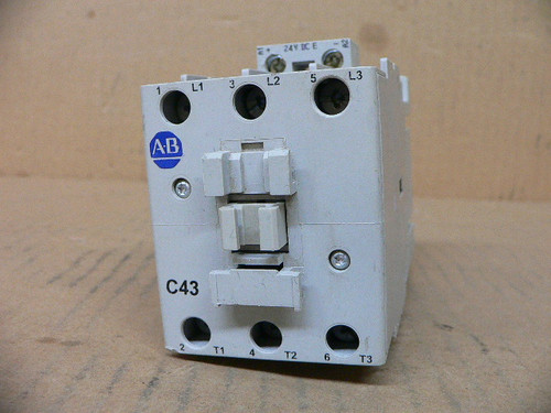 ALLEN BRADLEY 100-C43EJ00 100C43EJ00 CONTACTOR 43AMP 3POLE 690VAC 24VDC COIL