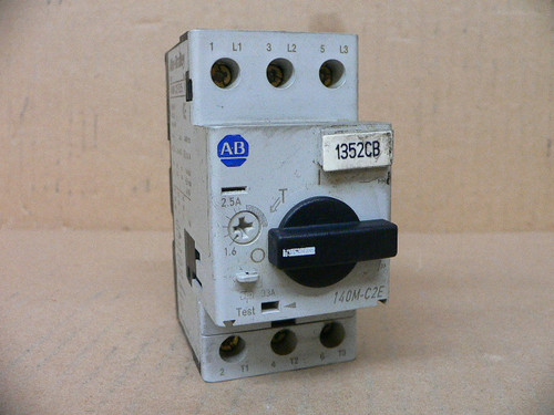 ALLEN BRADLEY 140M-C2E-B25 1.6-2.5A MANUAL MOTOR PROTECTOR USED ALLEN BRADLEY 140M-C2E-B25 1.6-2.5A MANUAL MOTOR PROTECTOR USED