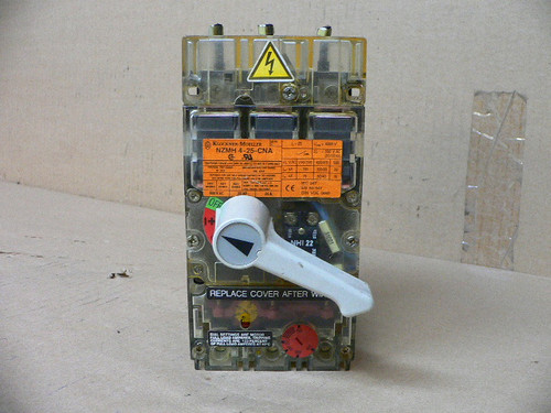 MOELLER NZMH 4-25-CNA 25 amp 20 Hp 600 volt 3 pole MOELLER NZMH 4-25-CNA 25 amp 20 Hp 600 volt 3 pole