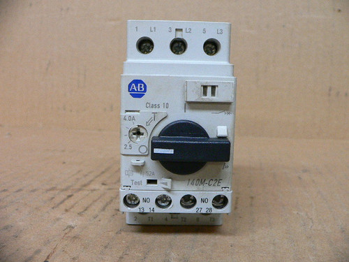 ALLEN BRADLEY 140M-C2E-B40 MOTOR STARTER CIRCUIT BREAKER 2.5-4.0A ALLEN BRADLEY 140M-C2E-B40 MOTOR STARTER CIRCUIT BREAKER 2.5-4.0A
