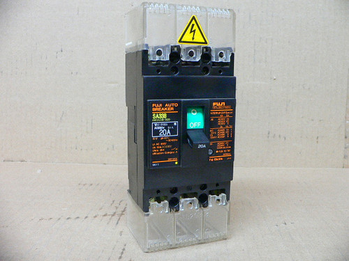 Fuji Auto Circuit Breaker, SA33B, BB3ASB-020, 20 Amp, Used