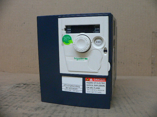 SCHNEIDER ELECTRIC TELEMECANIQUE ATV312HU15M2 AC DRIVE 2 HP 240 VAC SINGLE PHASE SCHNEIDER ELECTRIC TELEMECANIQUE ATV312HU15M2 AC DRIVE 2 HP 240 VAC SINGLE PHASE