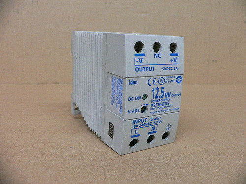 Idec PS5R-B05 12.5 Watt 5 VDC 2.5 Amp Power Supply PS5RB05 Idec PS5R-B05 12.5 Watt 5 VDC 2.5 Amp Power Supply PS5RB05
