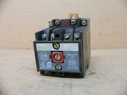 ALLEN BRADLEY 700-P1200A1 CONTROL RELAY 700 SERIES